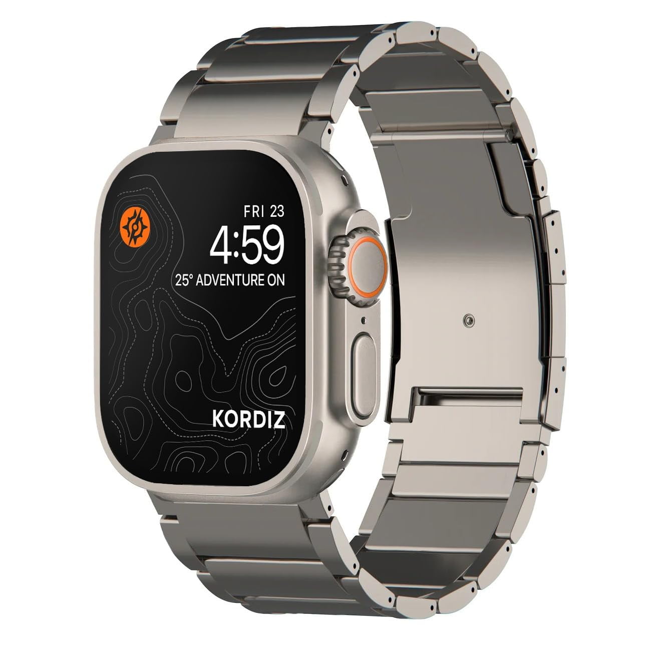 Correa De Reloj Kordiz Titanium Para Apple Watch Ultra 49 Mm