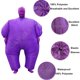 thumbnail image 2 of Disfraz inflable de baile de máscaras IHGYT, traje de cuerpo entero, morado, 2 of 6