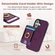 thumbnail image 3 of Funda Cartera para iPhone 17 Morada con Agarre y Bloqueo RFID, 3 of 9