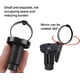 thumbnail image 4 of Juego de 2 piezas Mini espejo de bicicleta urbana ajustable - Espejo de mango retrovisor plegable - Lente convexa con rotación de 360 grados (Negro), 4 of 7