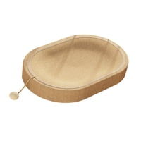 Magideal - Cama De Rasguño De Gato De Sisal, Tazón Ovalado De Cáculos De Gato, Cama Multipropósito, Lecho De Salón De Gato Estable, Nido Para Dormir Para Gatitos