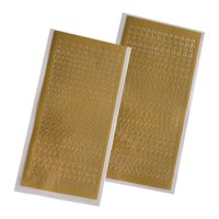 Magideal - 2 Hojas De Pegatinas Para Álbumes De Recortes, Letras De Números Del Alfabeto Para Tarjetas De Regalo, Proyectos De Bricolaje , Oro