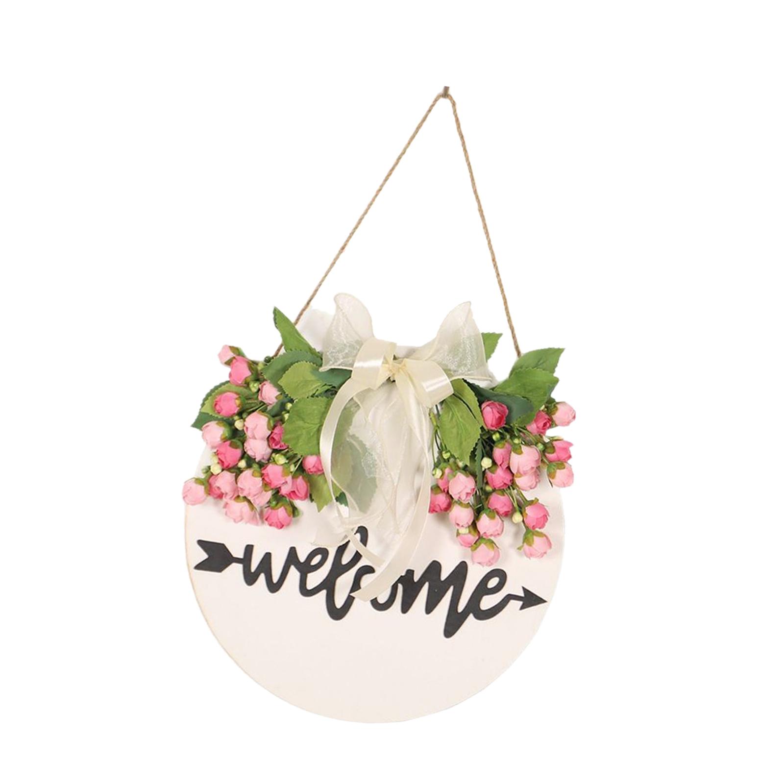 Bothyi - Adorno Colgante Para Puerta De Entrada, Corona De Bienvenida Para El Hogar, Vacaciones, Patio, Porche