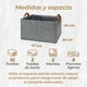 thumbnail image 3 of Caja Organizadora Plegable Apilable 47x28x20cm Gris Con Asa Pack de 3, 3 of 3