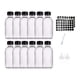 thumbnail image 4 of Botellas De Vidrio Con Tapa, Transparentes, Para Muestras De Laboratorio, Jugos Y Salsas, 12 Unidades, 2 Oz, 4 of 5