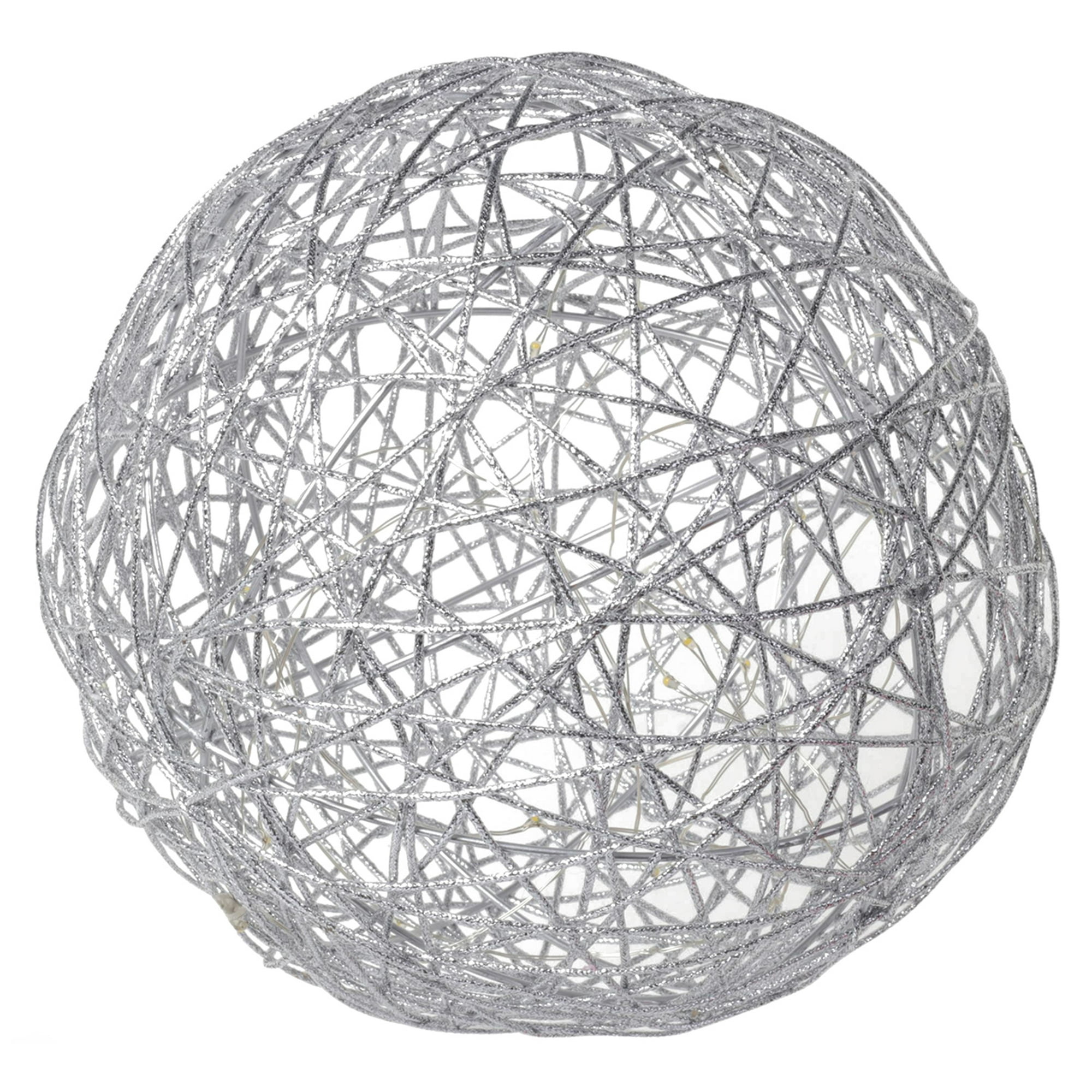 Mallorca - Esfera Luminosa Luces Led Silver