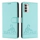 thumbnail image 1 of Funda tipo cartera FOXDOCK para Motorola MOTO G 5G 2022 con soporte, ranuras, RFID, diseño de gato, 1 of 5