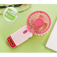 Casa Pagoda - Ventilador Portátil Recargable Con Diseño Multifuncional Rosa