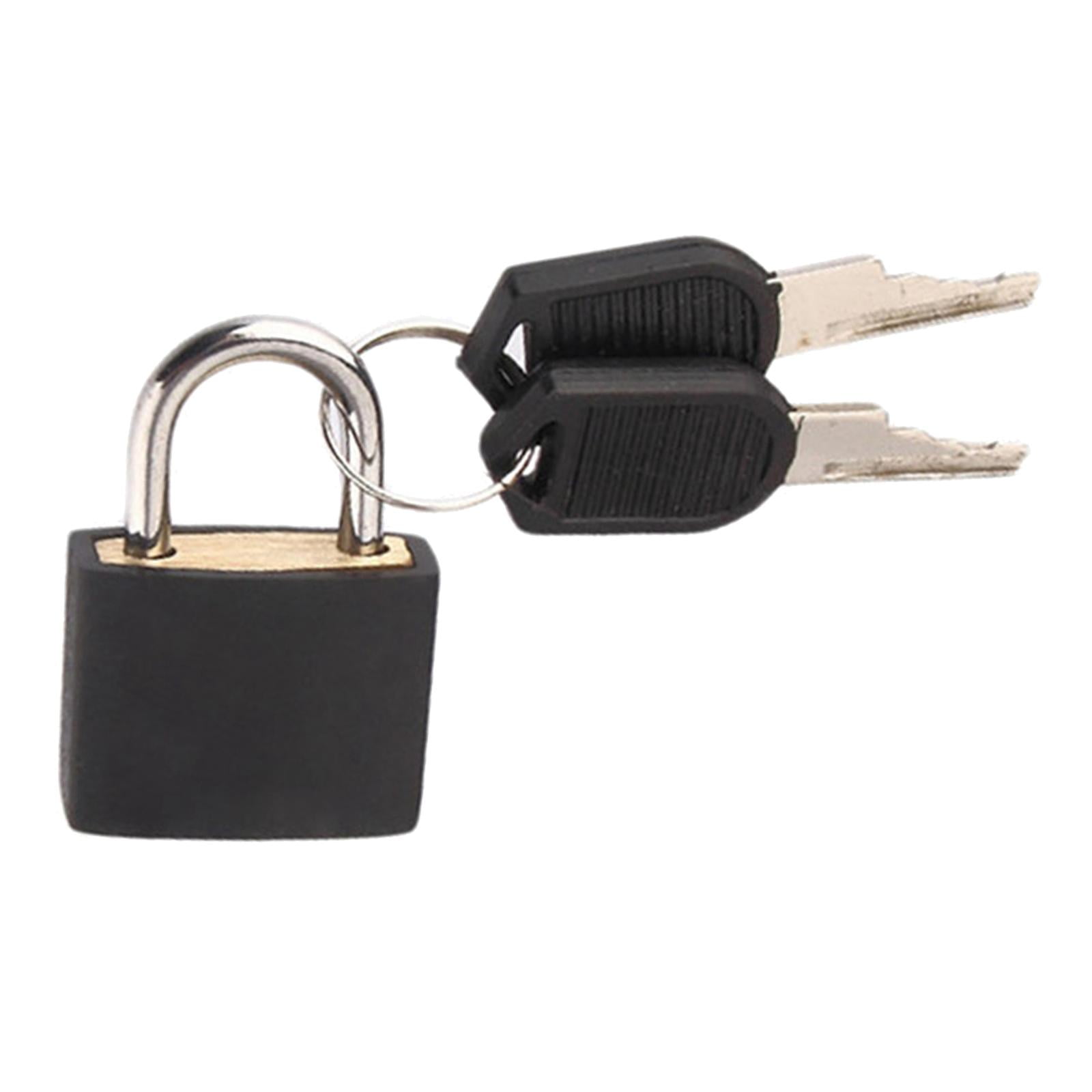 Bothyi - Mini Candado Antirrobo Cerradura Caja De Plástico Para Diario Joyero Negro