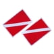 thumbnail image 3 of Parche De Bandera De Buceo De 2 Piezas, Insignia Para Mochila, Parches Bordados Para Coser, 3 of 3
