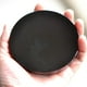 thumbnail image 3 of Espejo de obsidiana de piedra de cristal natural, disco plano, soporte para adornos decorativos para el hogar, 3 of 5