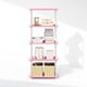thumbnail image 5 of Librero Furinno Turn-N-Tube de 5 niveles, rosa/blanco, 5 of 6