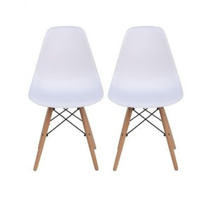 Spazzio - Kit 2 Sillas Badem Blancas