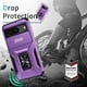 thumbnail image 2 of Funda Armada para Google Pixel 8 con Tapa Deslizante y Soporte Magnético Giratorio Morado, 2 of 5