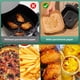 thumbnail image 4 of Forros de papel Air Fryer Vailnd, 400 unidades, cuadrados, 8 pulgadas, 4 of 8