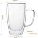 thumbnail image 5 of Mug Taza De Café 16oz 470ml Doble Pared Vidrio Vaso Termico, 5 of 6