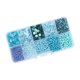 thumbnail image 2 of Cuentas De Semilla De Vidrio Hechas A Mano Para Hacer Joyas Para Manualidades DIY Bordado Costura Azul, 2 of 5
