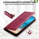 thumbnail image 3 of Funda tipo cartera con bloqueo RFID para Xiaomi POCO F6 5G cubierta magnética de cuero con tapa y soporte Rojo, 3 of 6