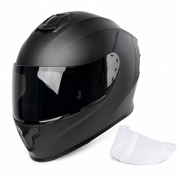 Casco Orthrus Integral Aprobado DOT Negro Mate