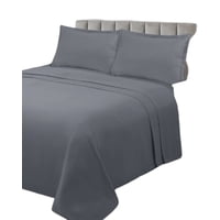 Teng Fei - Sábana De Genero Plaza Y Media Gris Oscuro