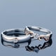 thumbnail image 2 of Anillos pareja ajustables plata 925 baño oro rosa, 2 of 3