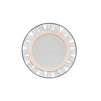 Espejo De Muro Redondo Joe Decorativo Metal Y Mdf Atmosphera