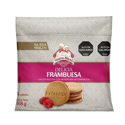 Alfajor Delicia De Frambuesa Pack 4Un 168 G Nutra Bien