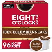 Eight O'Clock Coffee - Cápsulas K-Cup Colombian Peaks De Coffee Eight O'Clock, 96 Unidades