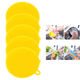 thumbnail image 4 of Estropajo de silicona para platos, paquete de 7, esponjas de silicona para platos, de grado alimenticio, sin BPA, reutilizables, de goma, aptos para lavavajillas y de secado rápido., 4 of 5