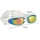 thumbnail image 2 of Gafas de natación con montura grande, resistentes al agua y a la niebla, de silicona galvanizada HD para adultos, para hombres y mujeres., 2 of 6