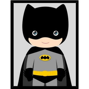 Genérico - Cuadro Decorativo Batman Infantil Medidas 30X40 Cm