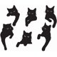 thumbnail image 1 of Cauaoa Set de 6 troqueles de corte de metal con gato negro, 1 of 7