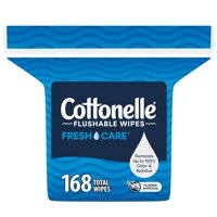 Toallitas Húmedas Cottonelle Fresh Care, Desechables, 1 Paquete De Recambio, 168