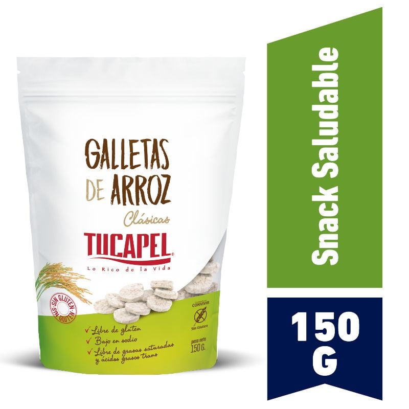 Galletas De Arroz Clásicas 150 g Tucapel