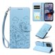 thumbnail image 1 of Funda Cartera para Motorola Moto G55 5G Perro Cachorro Grabado con Tarjetas Soporte Correa Azul, 1 of 6