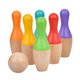 thumbnail image 3 of Juego De Bolos De Madera, Juguetes De Madera De 6 Pines Para Ni?os De 3 A?os, Ni?as, Ni?os Peque?os, 3 of 5