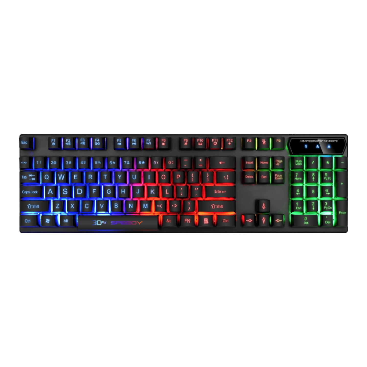 3dfx - Teclado Gamer Led Rgb Speedy