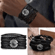 thumbnail image 3 of Pulsera cuero brazalete negro místico, 3 of 3