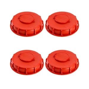 Funda Ibc Qwork Con Tapa Para Tanque Ibc De 6,5 L, Color Rojo, Paquete De 4