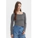 thumbnail image 1 of Polera Mujer Asimétrica Rayas Negro, 1 of 4