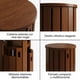 thumbnail image 4 of Juego De 4 Pisos Bancas Taburetes Multiuso Mesa Lateral Barnizado Marrón, 4 of 8