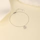 thumbnail image 3 of Pulsera HESHPAWS S925 Sterling Silver Inicial A-Z Plata, 3 of 3