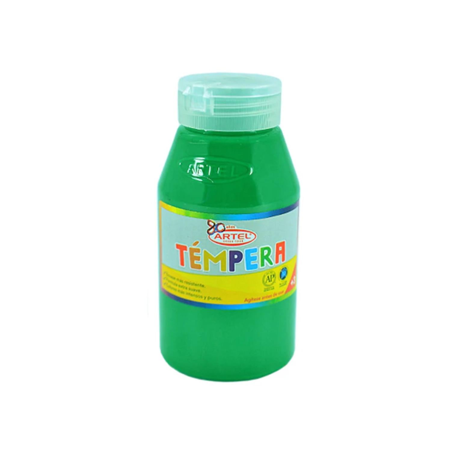 Frasco Tempera 250 Ml. Artel Verde Claro
