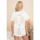 thumbnail image 4 of Blusa Mujer Manga Corta Algodón Botones Diseño Estampado 0076, 4 of 4
