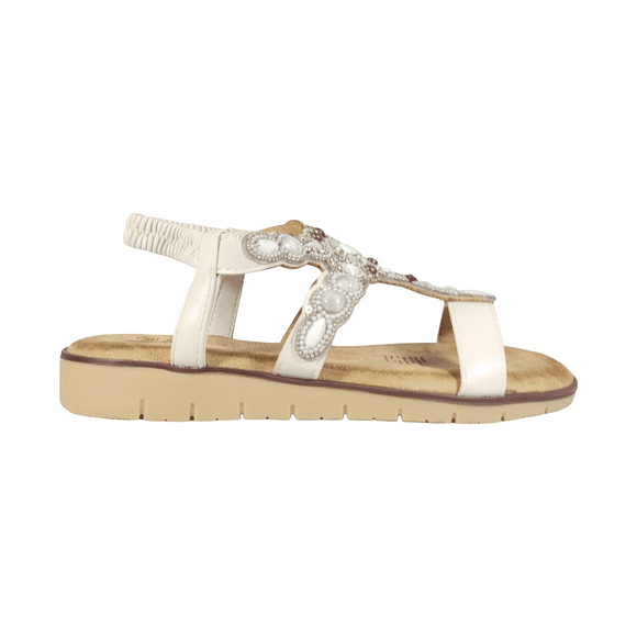 SANDALIAS BONNY FRANCO BEIGE MUJER 384-0077 - Talla 37