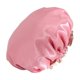 thumbnail image 2 of Gorro De Ducha Reutilizable Capa Impermeable Gorro De Ba?o Para Salón Ni?as Damas Rosa Rosa, 2 of 5