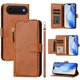 thumbnail image 1 of Funda Billetera Cremallera para iPhone 17 AIr con Porta Tarjetas, Soporte y Correa Marrón, 1 of 5