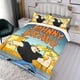 thumbnail image 3 of Johnny Bravo Conjunto de sábanas temático, trío de piezas, cómodo y amigable con la piel, diseño único, regalo de decoración para el hogar para familiares, amigos y fans, 90 cm * 190 cm, 3 of 6