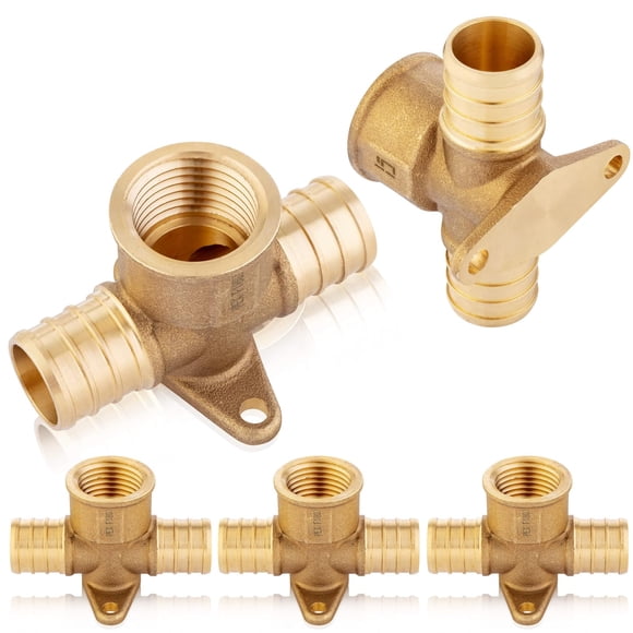 Codo en T de oreja caída PEX EFIELD 1/2" PEX x 1/2" NPT - Pack de 5