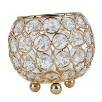 Magideal - Candelabro De Cristal Candelero De Hierro Candelero Para Boda Navidad Comedor Mesa De Centro Decoración Boda Centro De Mesa , 10Cmx8Cm